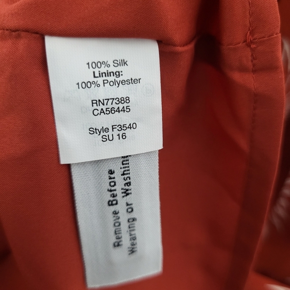 Madewell Rust Floral Midi Dress SZ Medium - Picture 4 of 5